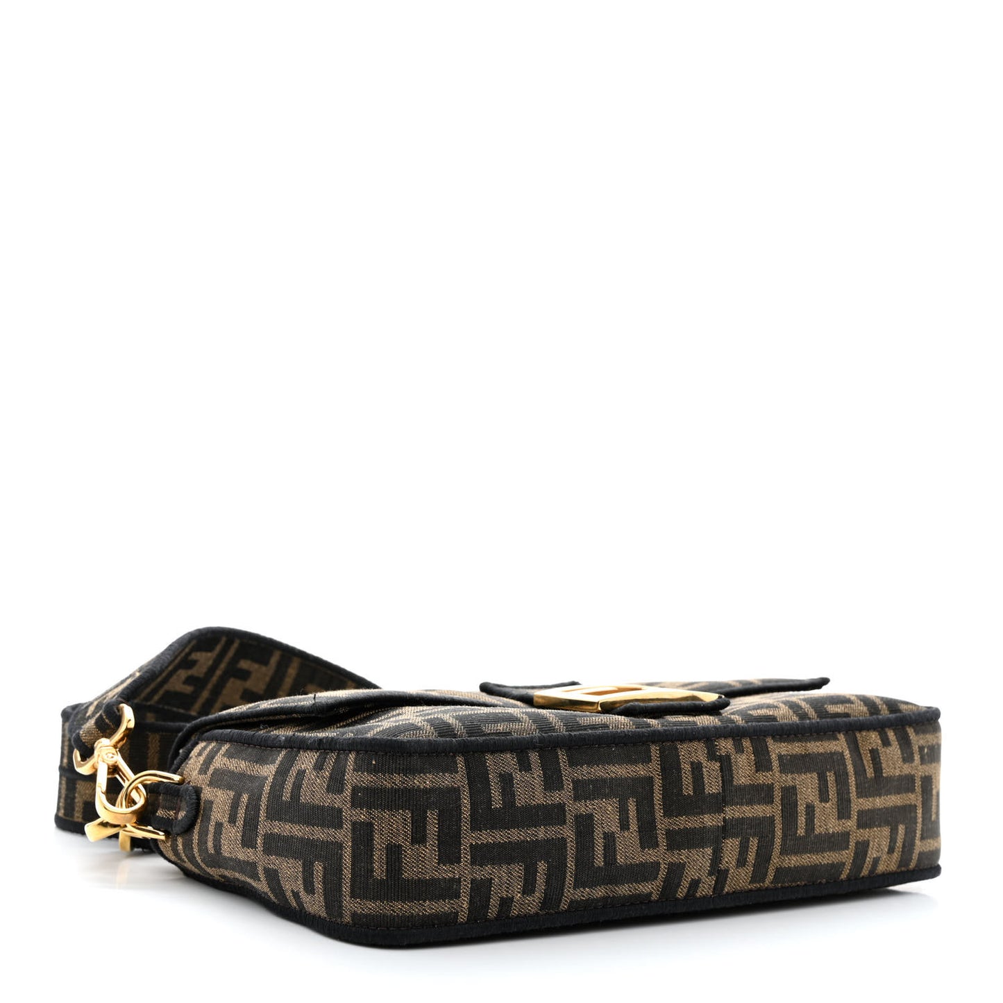 Fabric Jacquard FF 1974 Medium Baguette Tobacco Moro Black