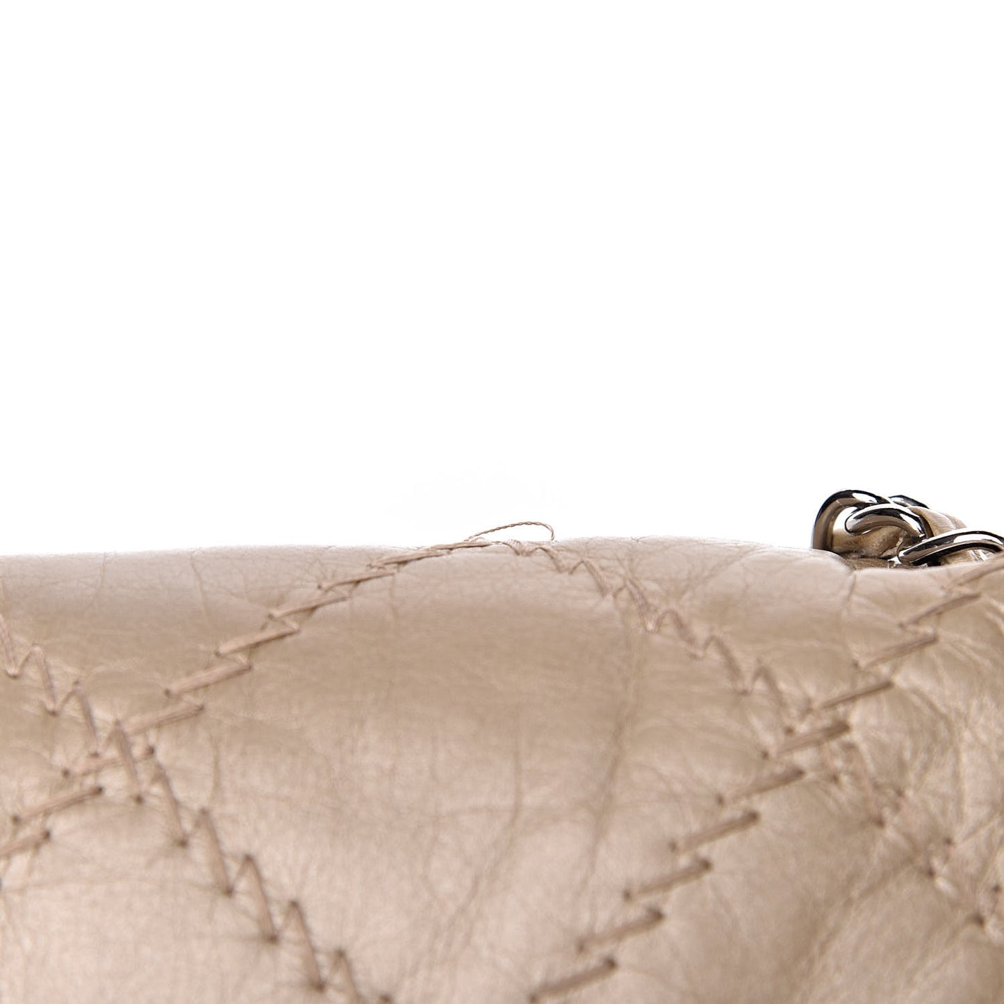 Calfskin Ultimate Stitch Flap Gold