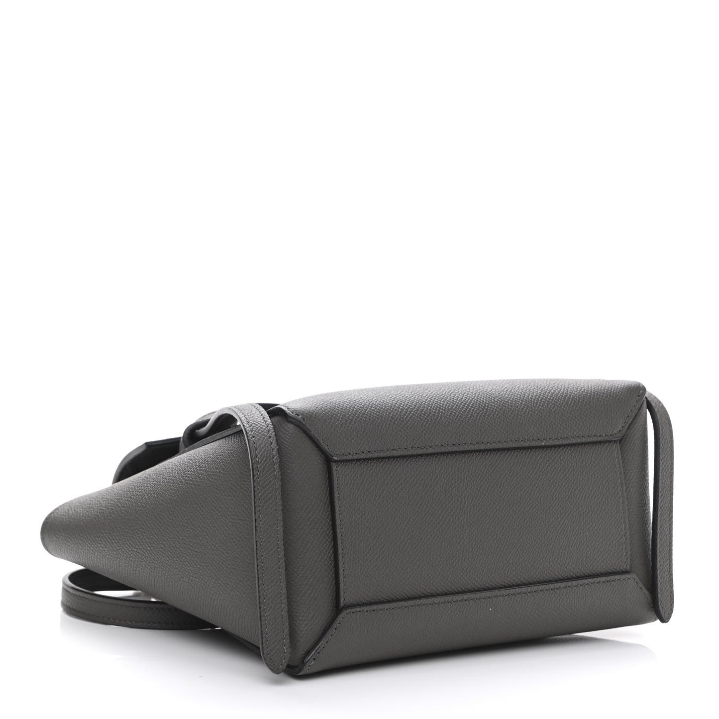 Grained Calfskin Nano Belt Bag Grey