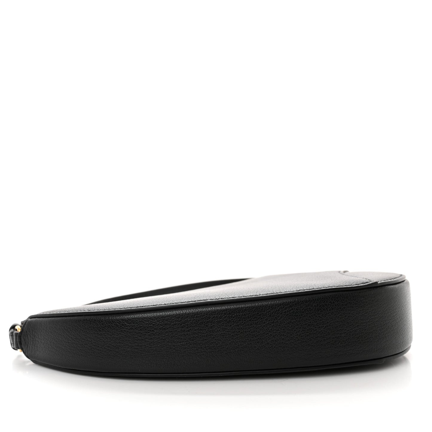Goatskin Saddle Rodeo Pouch Black