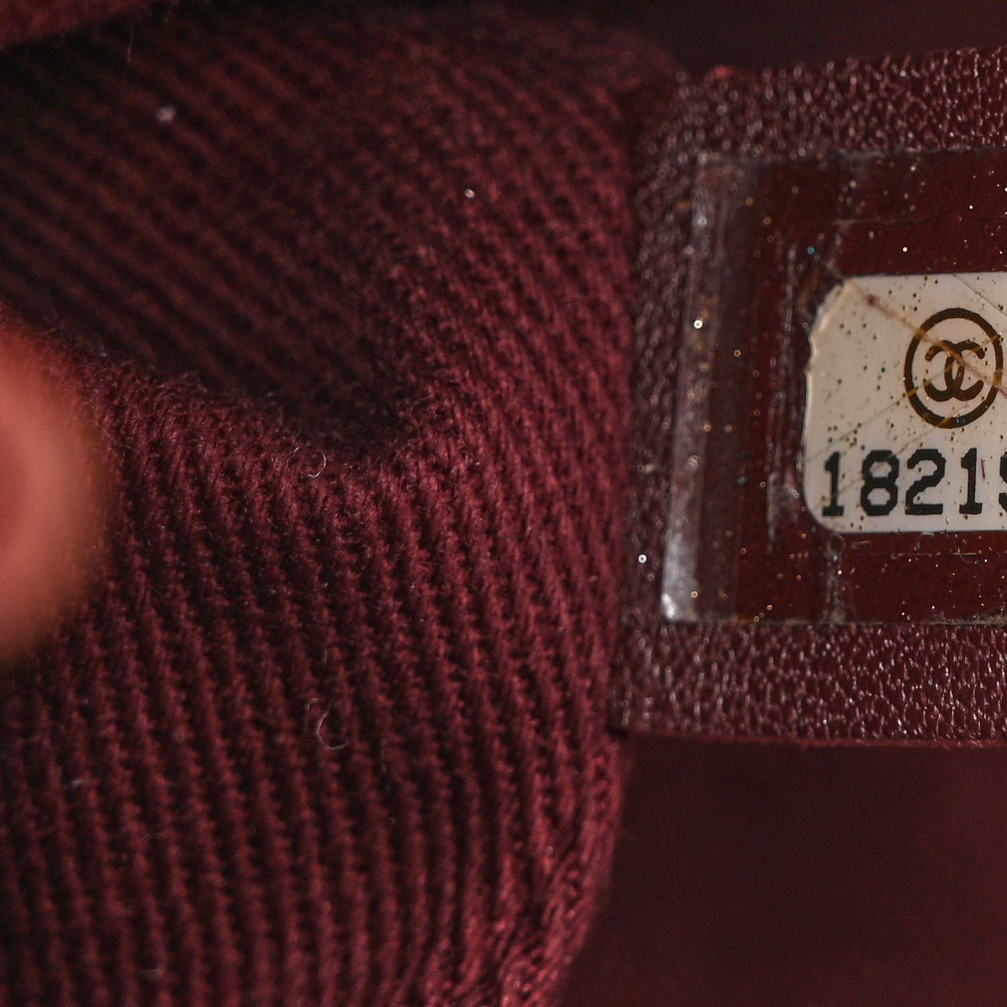 Crumpled Grained Calfskin Medium CC Crave Flap Bordeaux