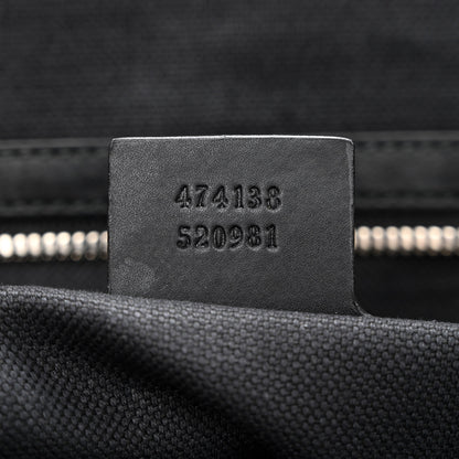 Gucci GG Supreme Monogram Web Flap Messenger Bag Black Grey 7 of 12