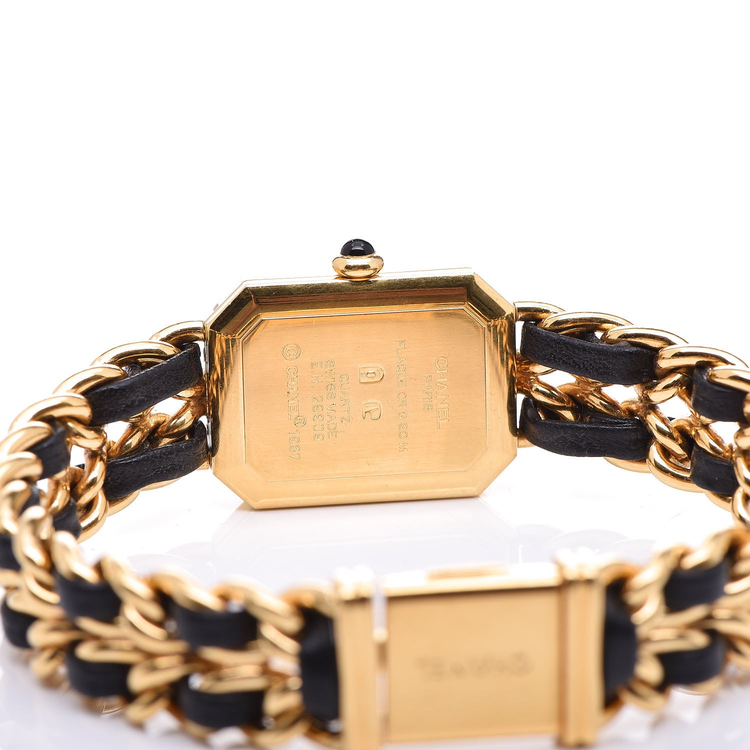 Chanel Stainless Steel Lambskin 20mm Chain Premiere Quartz Watch Gold XL 5 of 6