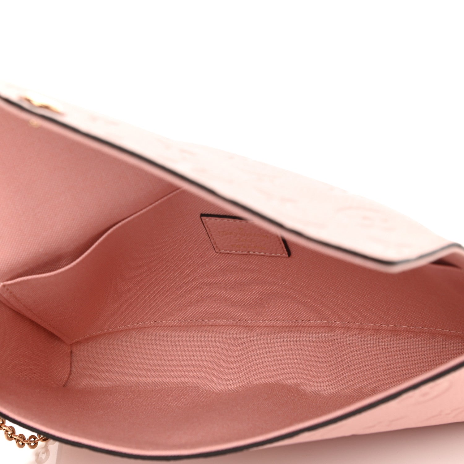 Louis Vuitton Empreinte Pochette Felicie Chain Wallet Rose Poudre 5 of 9