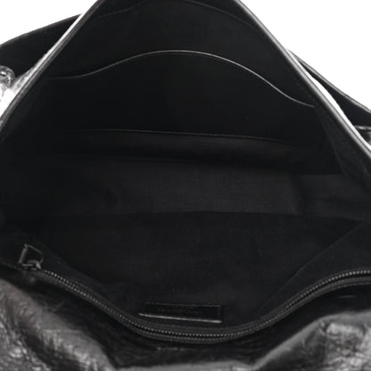 Saint Laurent Crinkled Calfskin Matelasse Monogram Large Niki Chain Satchel Black 5 of 12