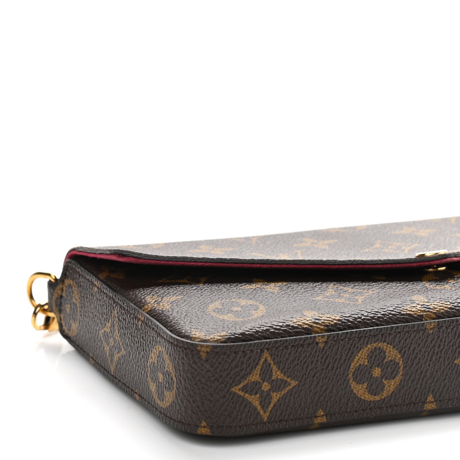 Louis Vuitton Monogram Pochette Felicie Chain Wallet Fuchsia 11 of 15