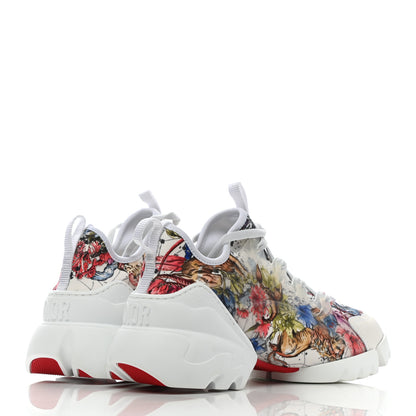 Christian Dior Neoprene Rubber Champetre Print Womens D-Connect Sneakers 40.5 White Multicolor 4 of 8