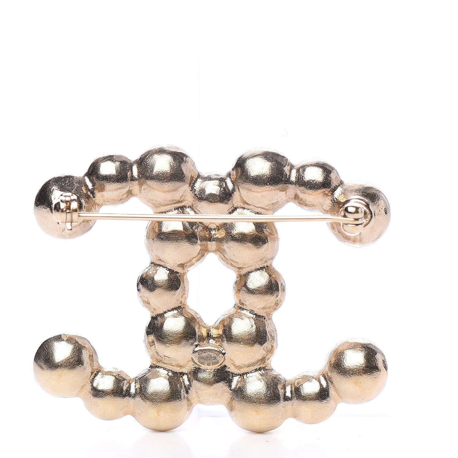 Chanel Pearl CC Brooch Gold 2 of 3