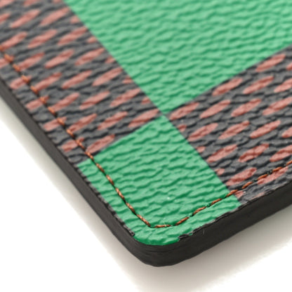 Louis Vuitton Damier Pop Porte Cartes Simple Green 7 of 8