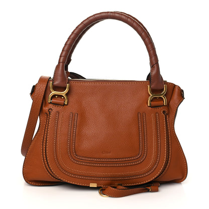 Chloe Calfskin Medium Marcie Satchel Tan 1 of 6