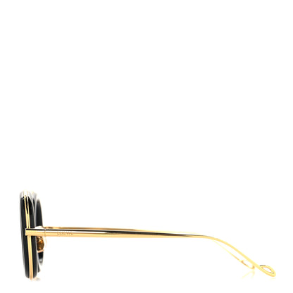 Loewe Acetate Round Sunglasses LW40094U Gold Black 3 of 6