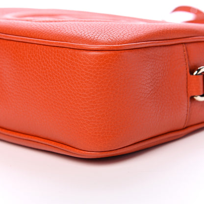 Gucci Pebbled Calfskin Small Soho Disco Bag Sun Orange 9 of 11