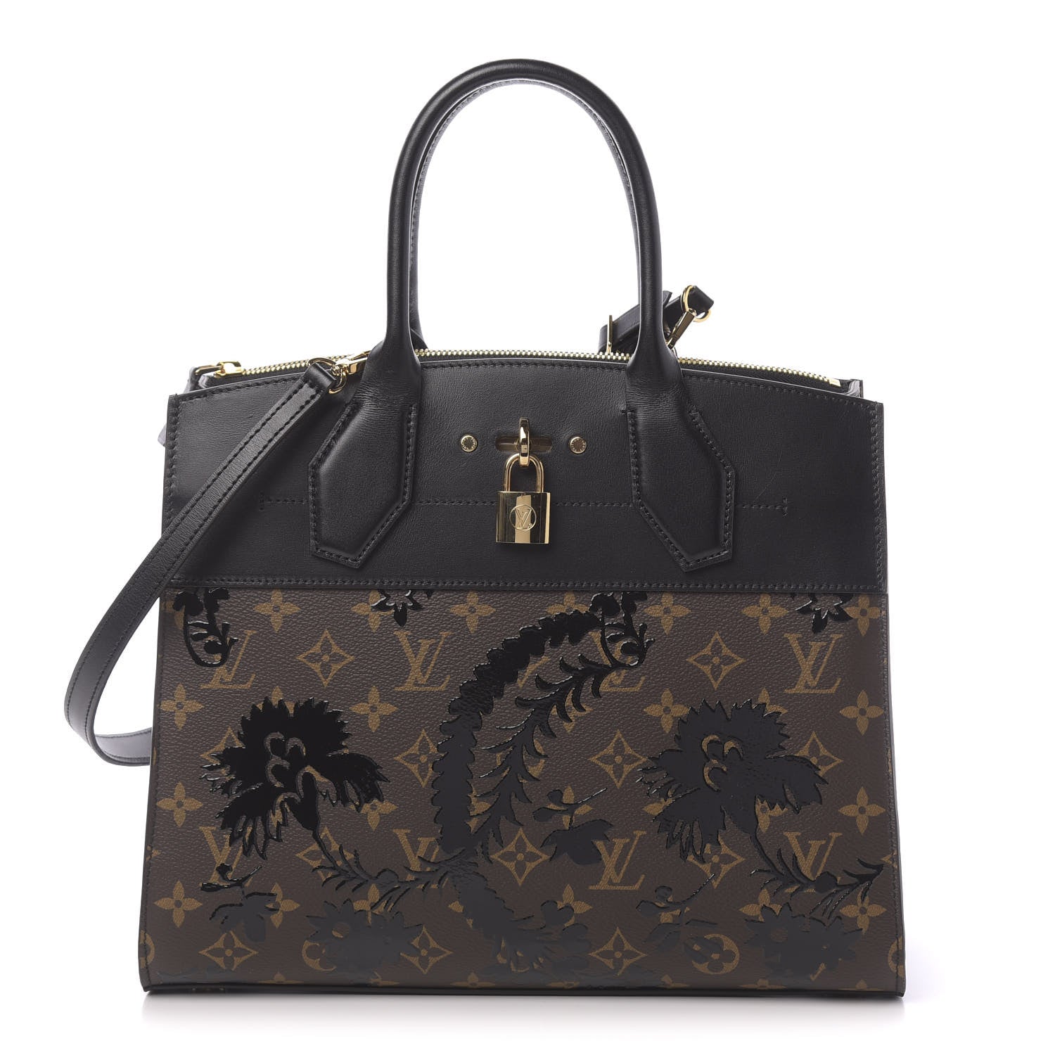 Louis Vuitton Calfskin Monogram Blossom City Steamer MM 1 of 10