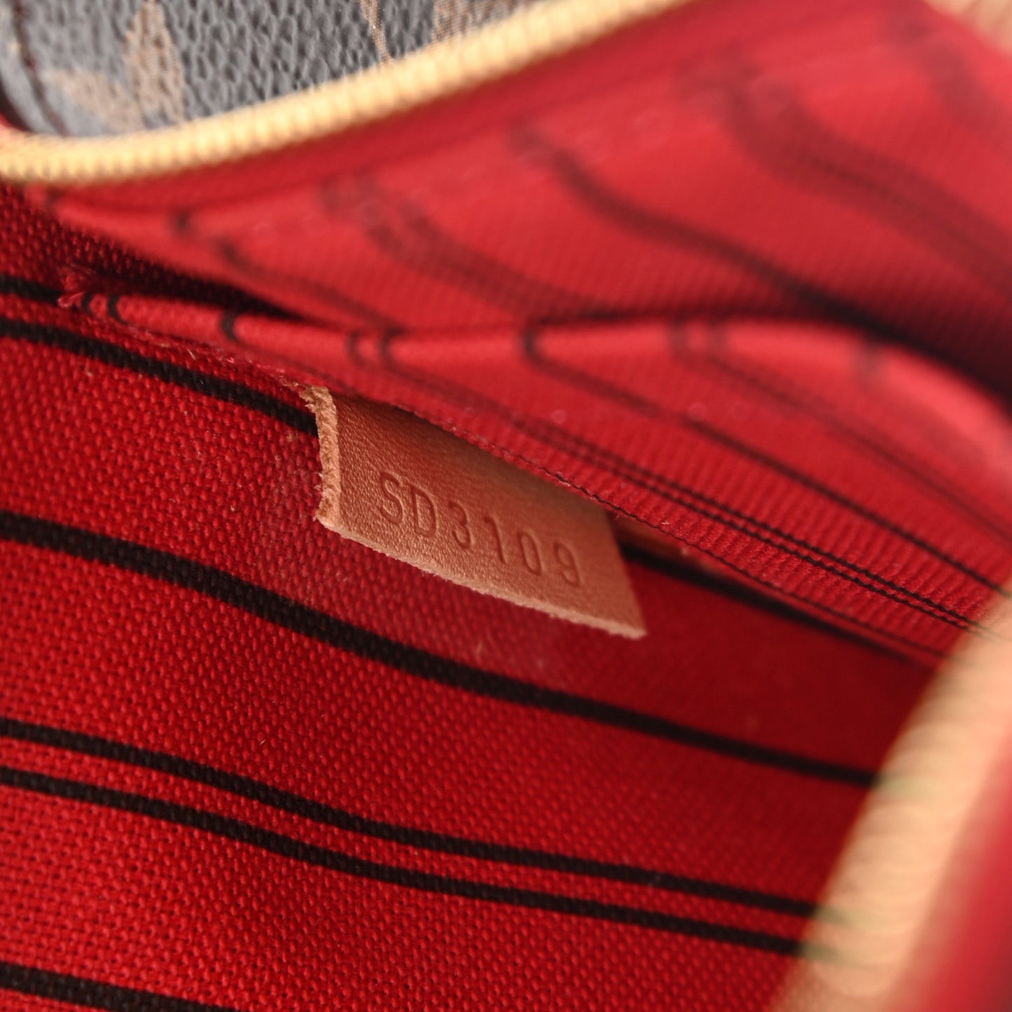 Monogram Neverfull MM GM Pochette Cherry
