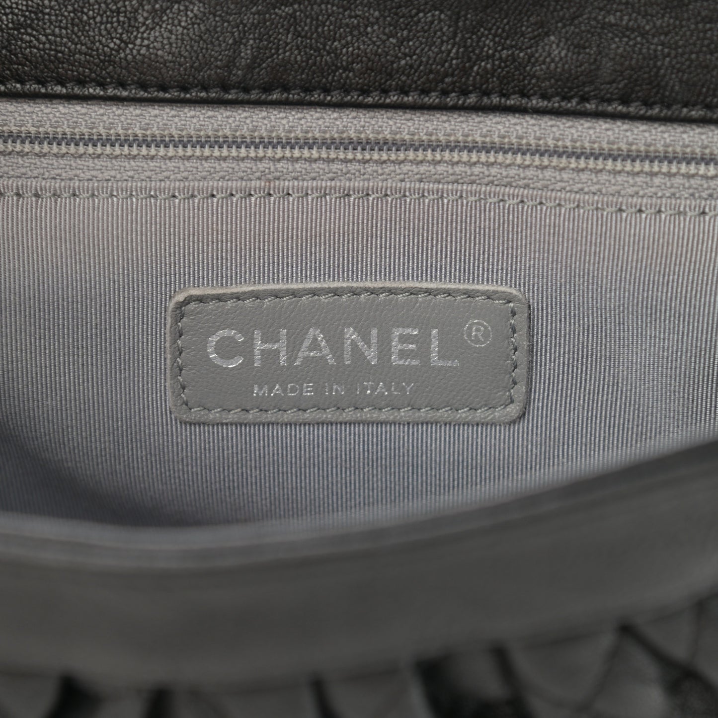 Washed Lambskin Quilted Mini Chain Around Messenger Black