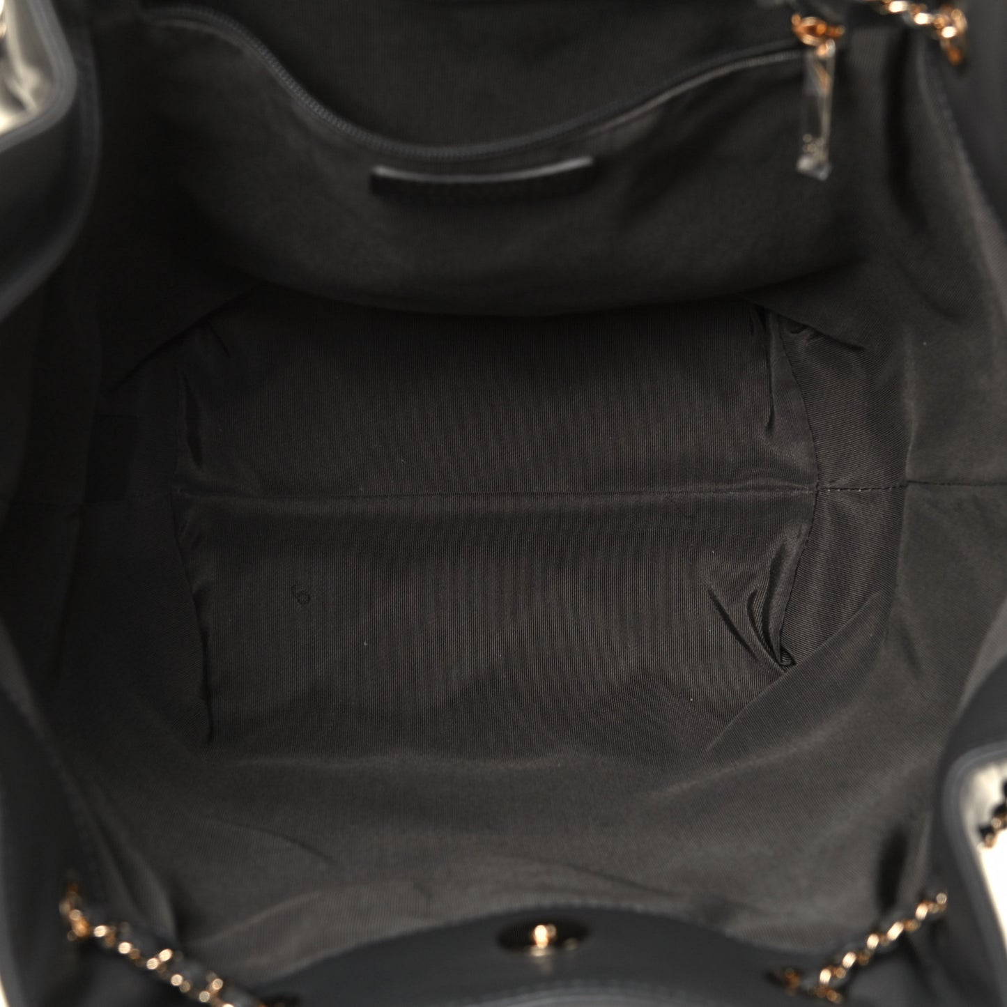 Lambskin Quilted CC Dweller Drawstring Tote Grey
