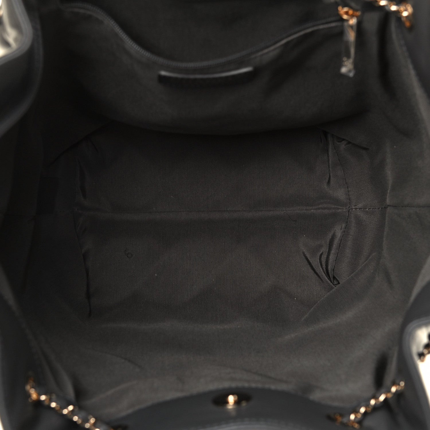 Chanel Lambskin Quilted CC Dweller Drawstring Tote Grey 4 of 4