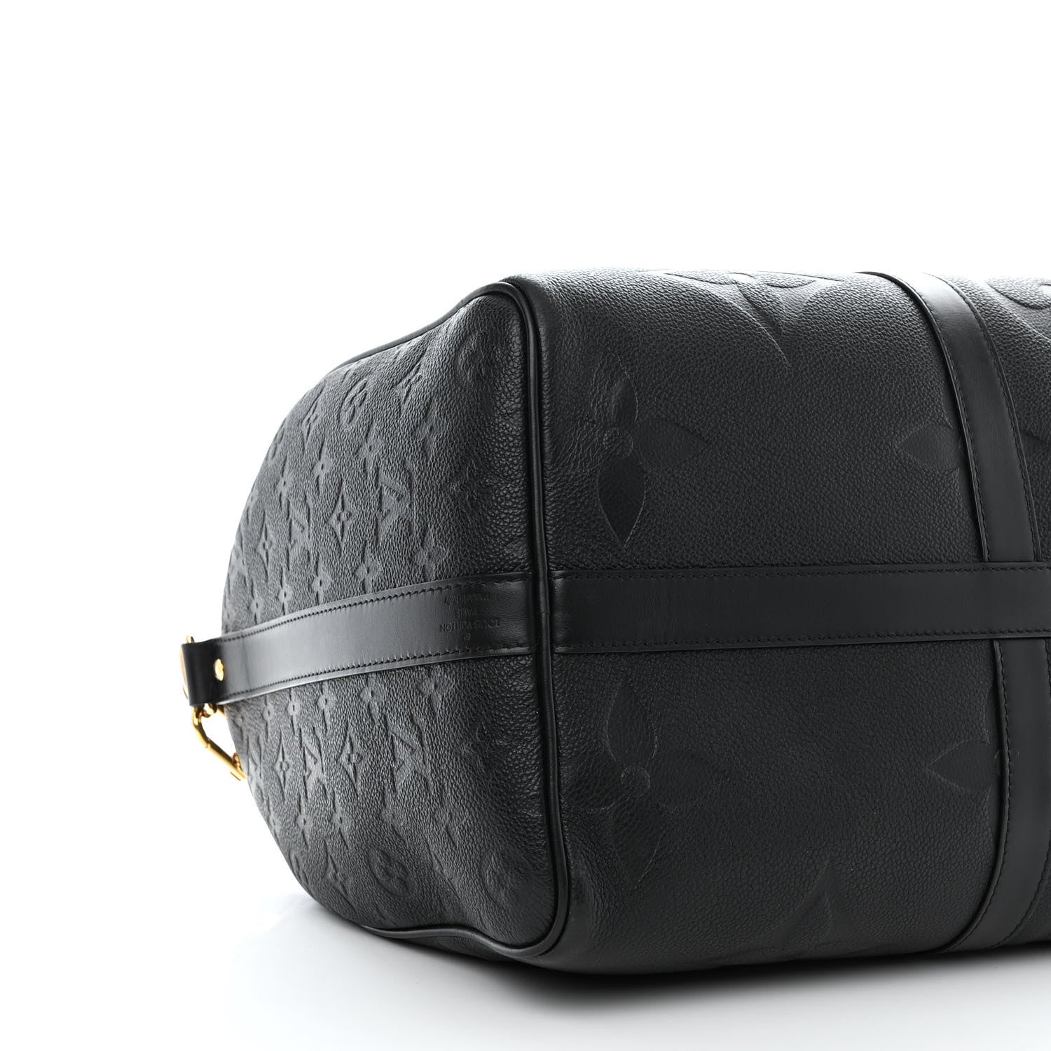 Louis Vuitton Empreinte Monogram Giant Keepall Bandouliere 45 Black 8 of 9