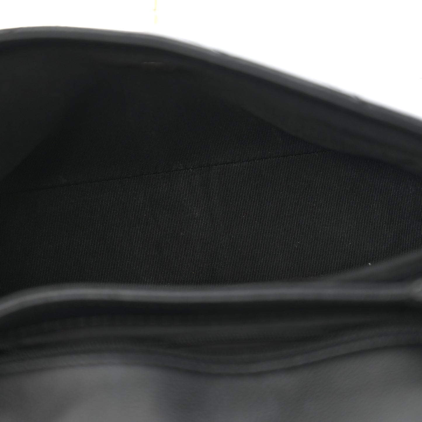 Grained Calfskin Small Chevron Chic Top Handle Flap Black