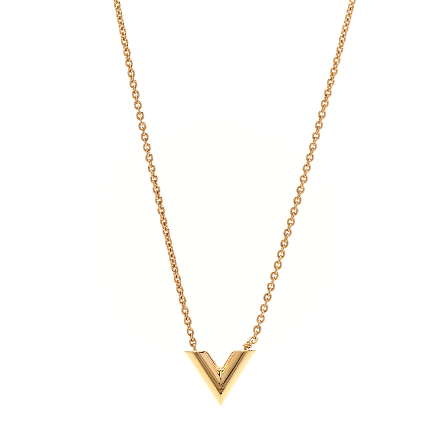 Essential V Necklace Gold