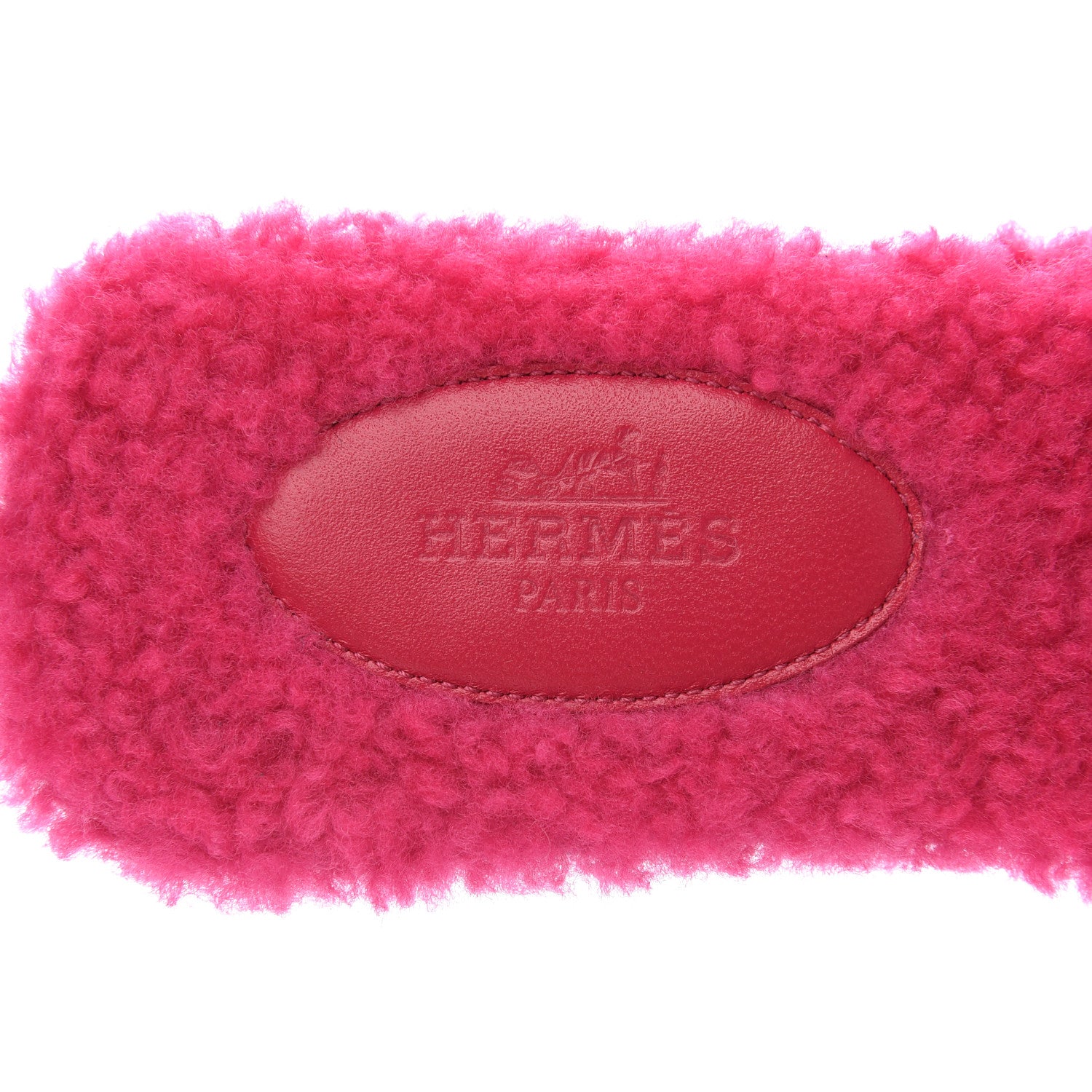 Hermes Woolskin Oran Sandals 36 Rose Fuchsia 7 of 7