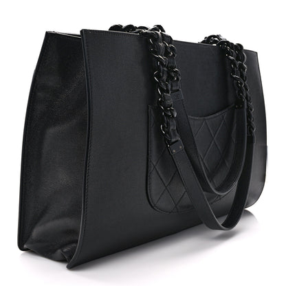 Chanel Caviar Quilted My Everything Large Shopping Tote Black 3 of 14