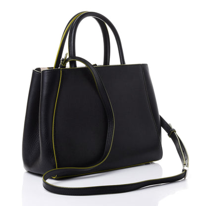 Fendi Vitello Elite Apple Charm Petite 2Jours Tote Black 5 of 16
