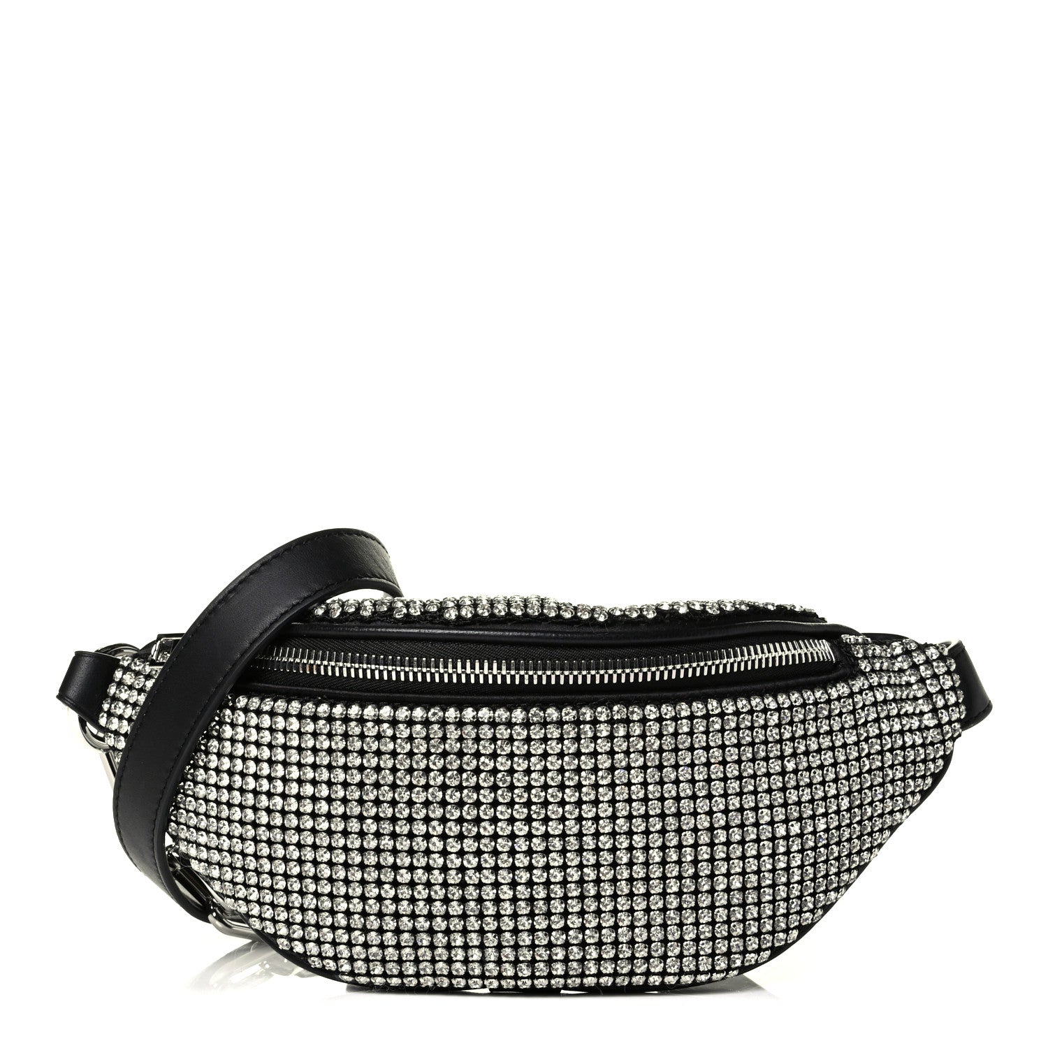 Alexander Wang Rhinestone Mesh Mini Attica Belt Bag Black 1 of 5