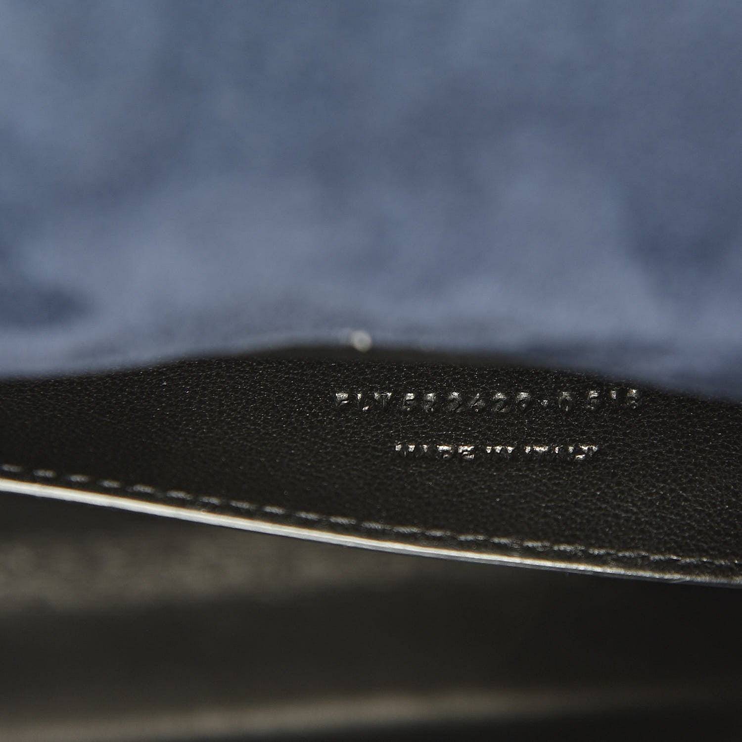 Saint Laurent Suede Sulpice Monogram Medium Shoulder Bag Navy 7 of 16