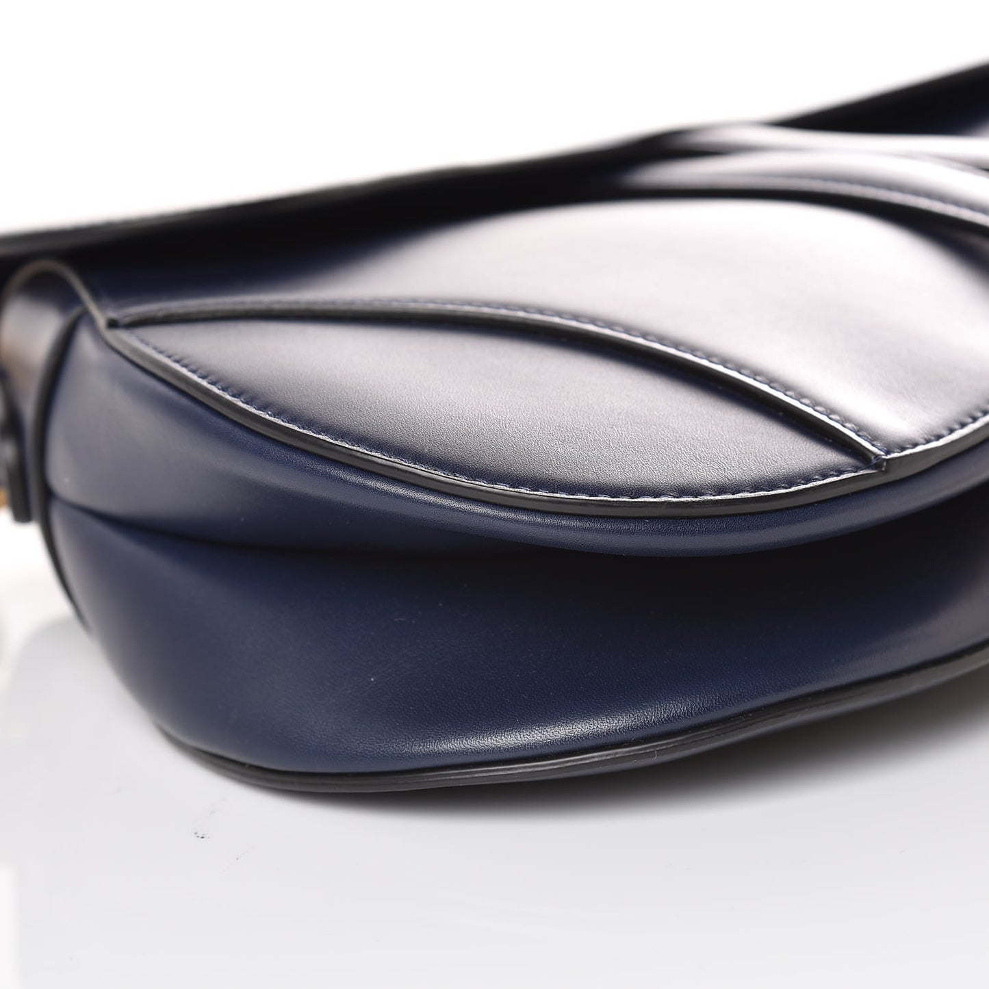 Calfskin Saddle Bag Indigo Blue