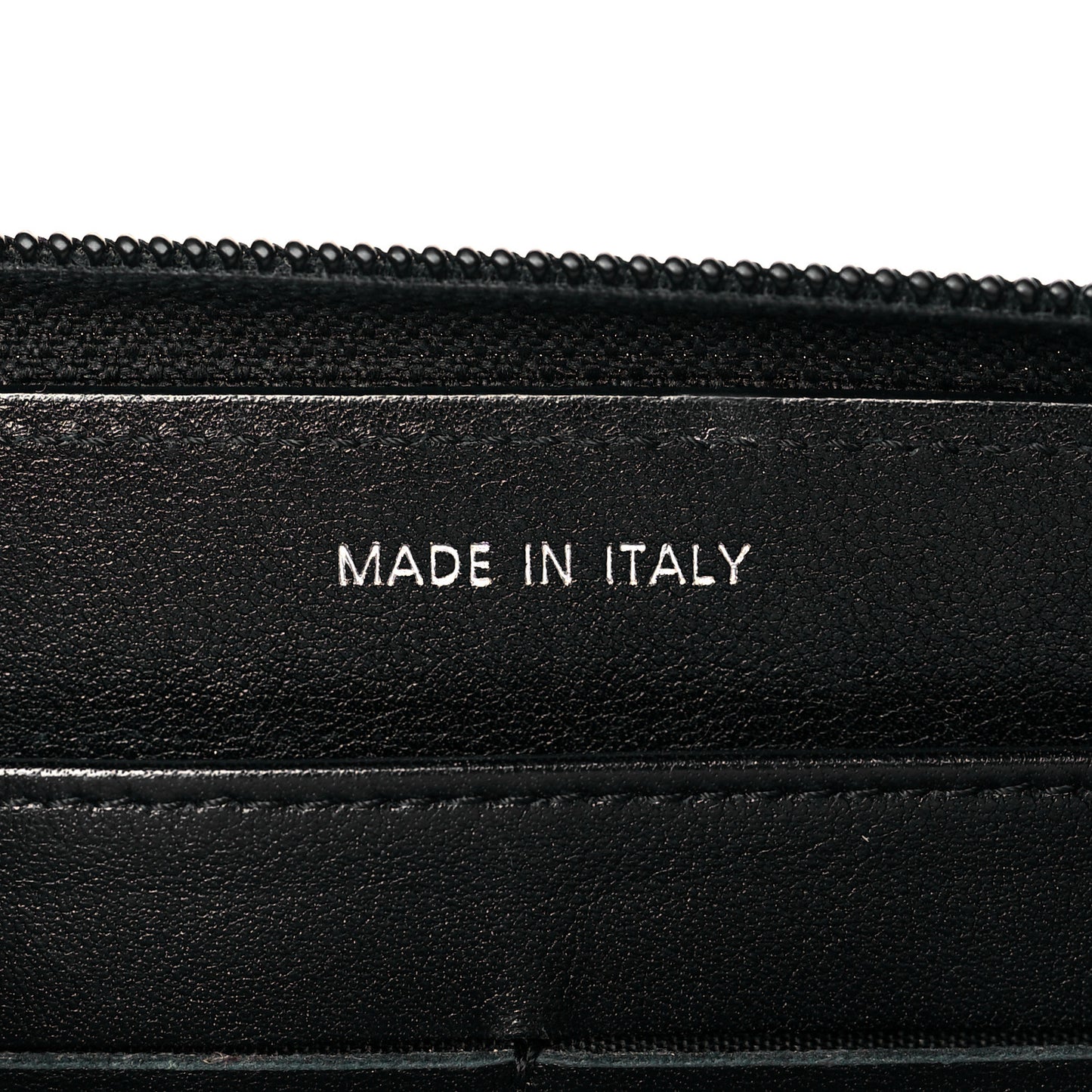 Caviar Large Timeless CC Zip Around Wallet Black