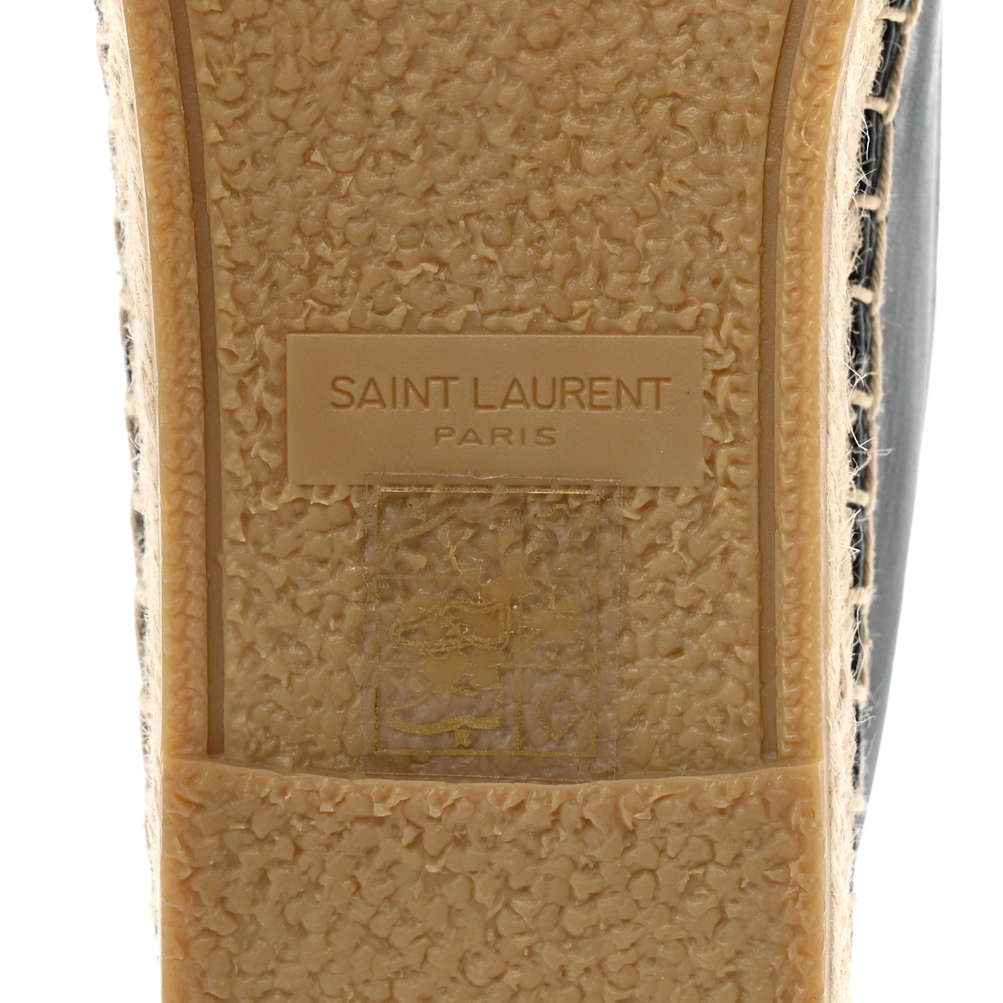 Lambskin Monogram Espadrilles 36 Black