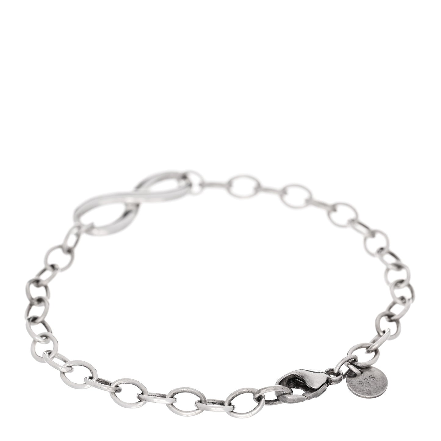 Sterling Silver Infinity Chain Bracelet