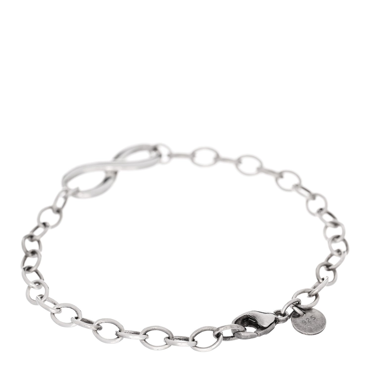 Tiffany Sterling Silver Infinity Chain Bracelet 2 of 4