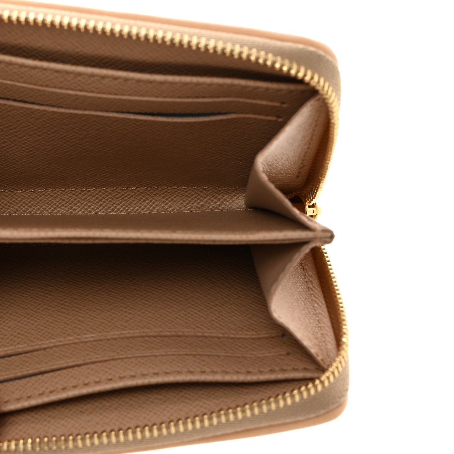 Lurex Jacquard Monogram Zippy Coin Purse Beige