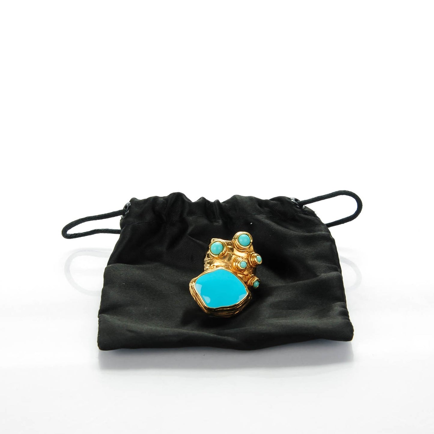 Enamel Arty Ring Turquoise