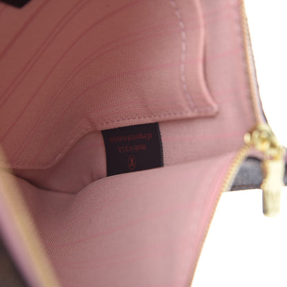 Louis Vuitton Damier Ebene Neverfull MM GM Pochette Rose Ballerine 7 of 7