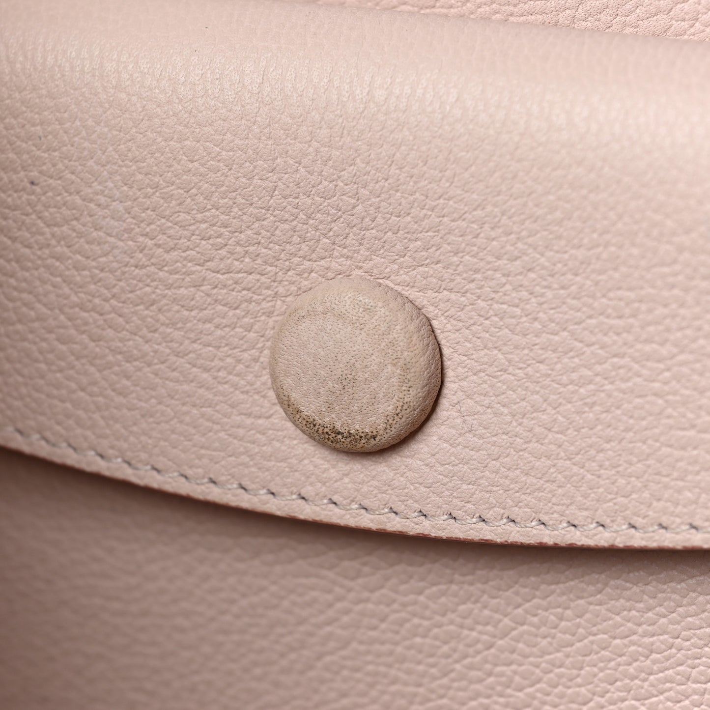 Supple Grained Calfskin Large Open Bar Tote Rose Poudre