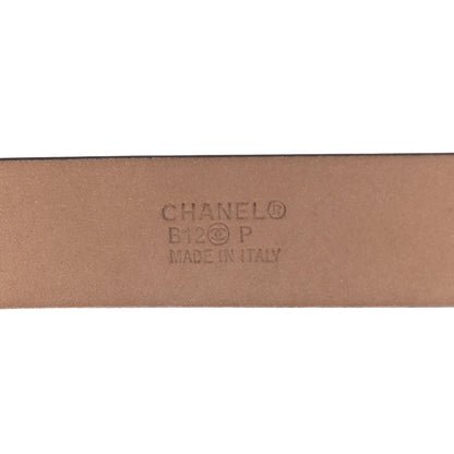Chanel Lambskin Quilted CC Chain Belt 95 38 Black 6 of 6