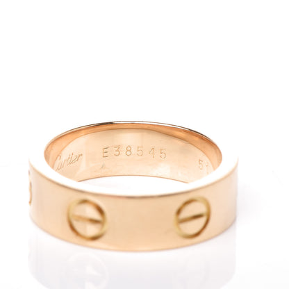 Cartier 18K Yellow Gold 5.5mm LOVE Ring 51 5.75 4 of 5