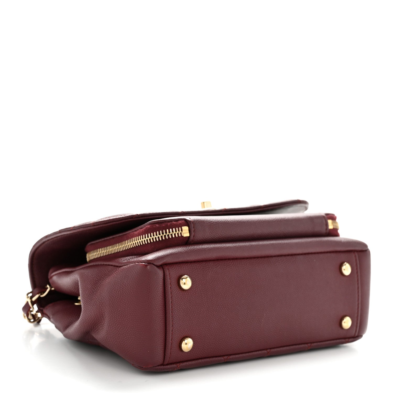 Chanel Caviar Quilted Small Business Affinity Flap Burgundy 4 of 12