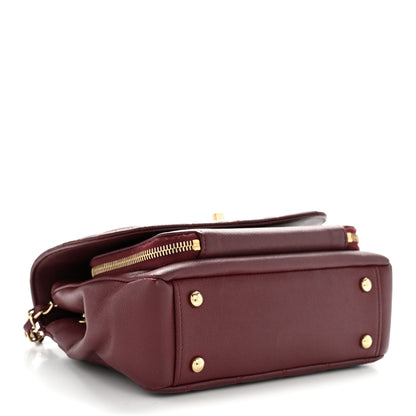 Chanel Caviar Quilted Small Business Affinity Flap Burgundy 4 of 12