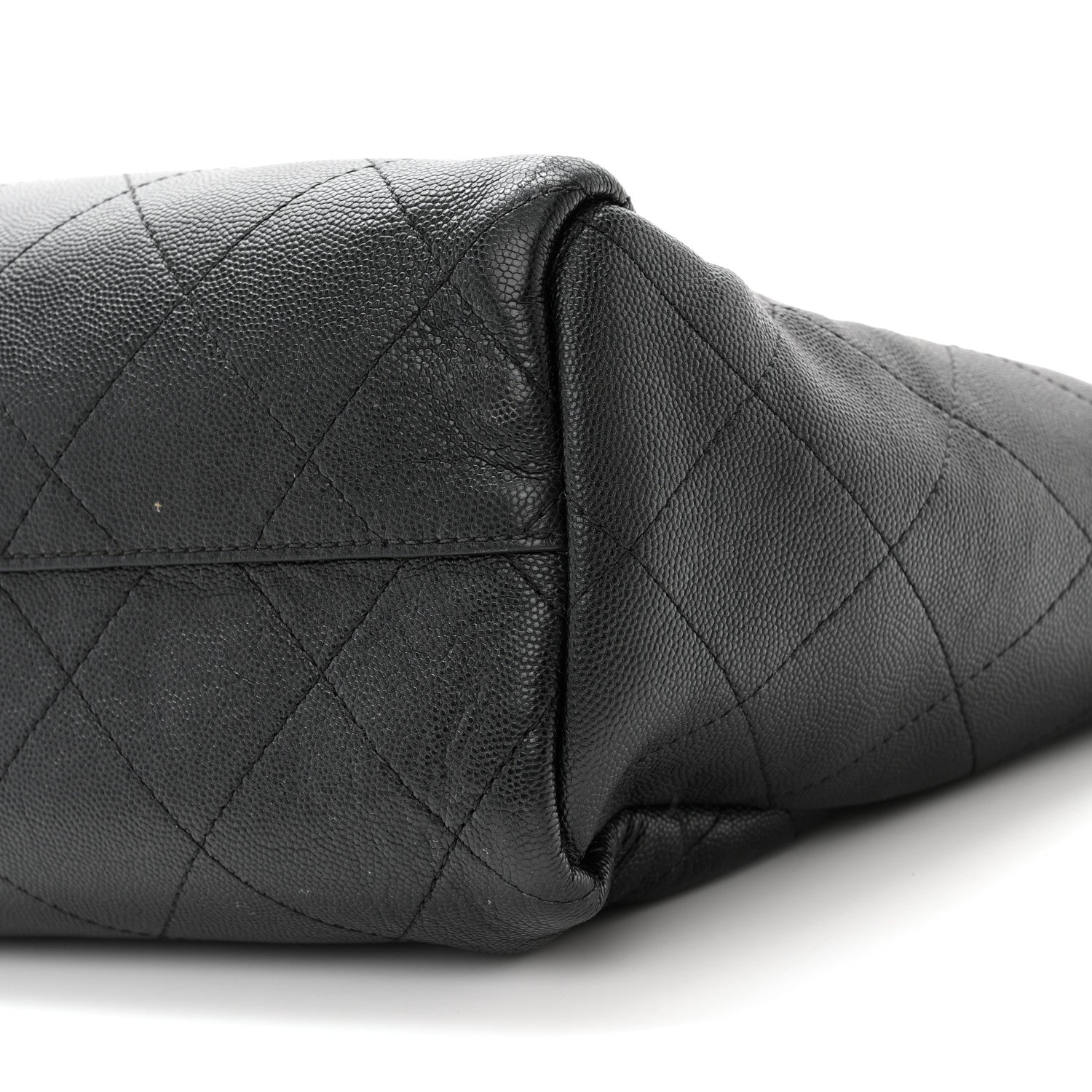 Chanel Caviar Stitched Large Lady Coco Shopping Tote Black 10 of 14