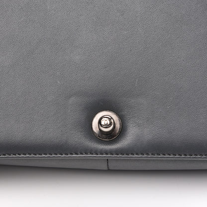 Chanel Lambskin Quilted New Medium Boy Flap Grey 16 of 16
