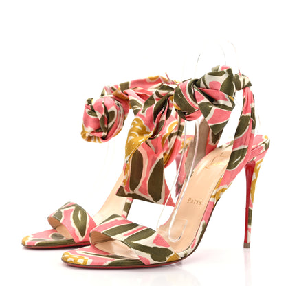 Christian Louboutin Crepe Satin Raoul Du Desert 100 Sandal 40.5 Jupon 3 of 8