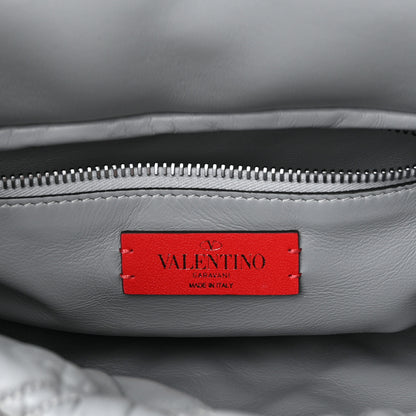 Valentino Garavani Nappa Spikeme Clutch Nuage 6 of 9