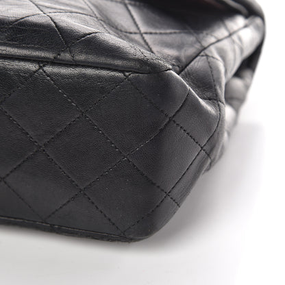 Chanel Lambskin Quilted Medium Double Flap Black 25 of 27