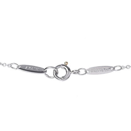 Tiffany Platinum Diamond 16mm Elsa Peretti Open Heart Pendant Necklace 5 of 5