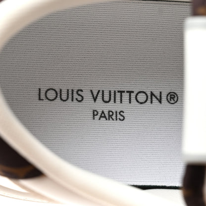 Louis Vuitton Charlie Sneakers 38.5 White Cacoa Brown 7 of 9