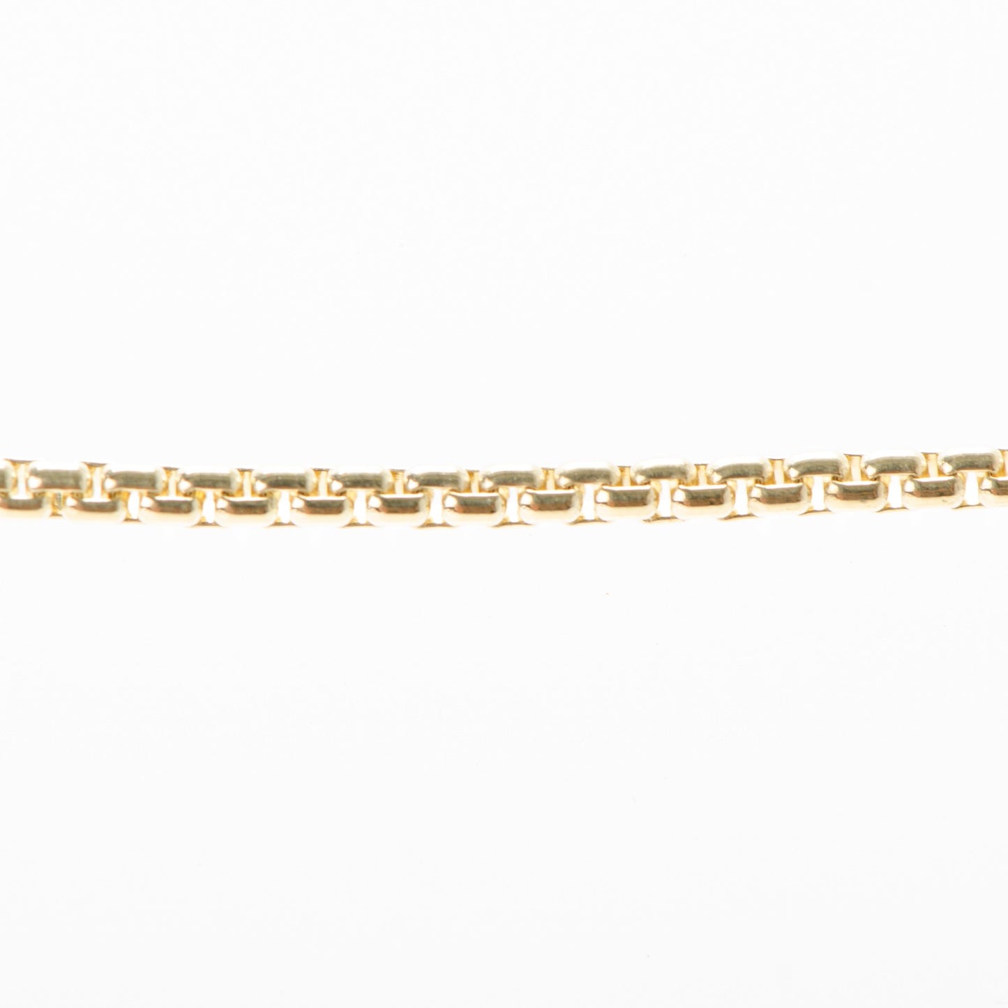 18K Yellow Gold 2.7mm Box Chain Necklace 18"